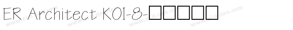 ER Architect KOI-8字体转换